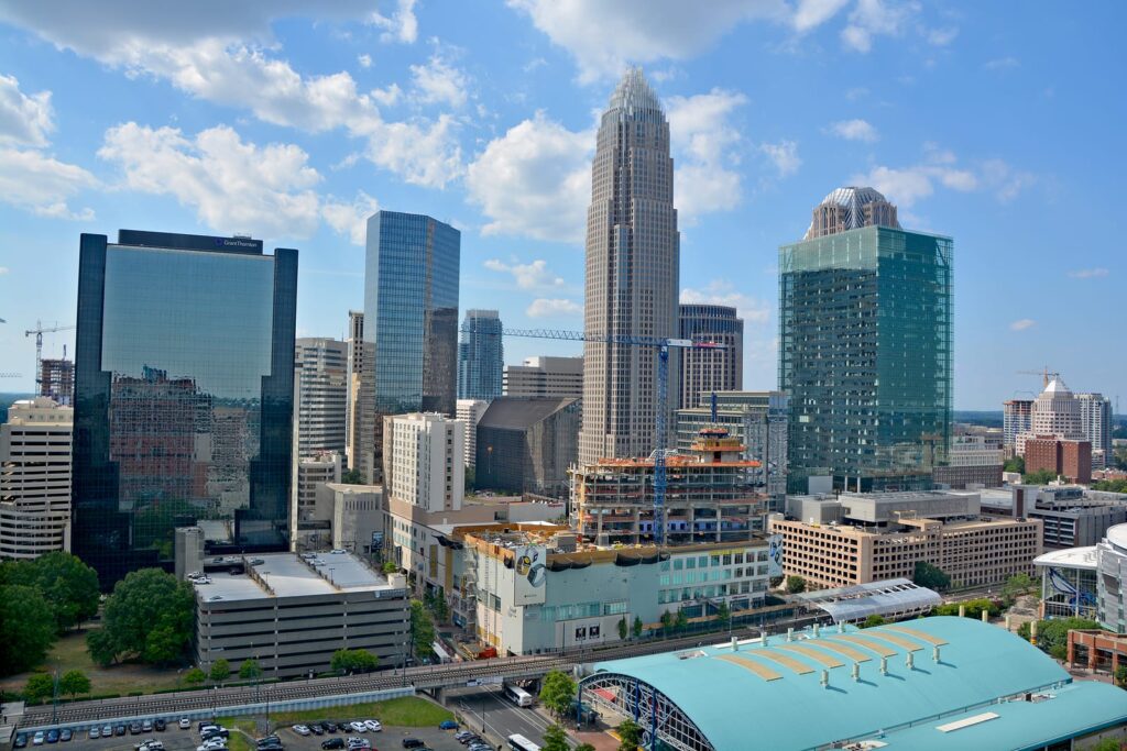 Downtown Charlotte is the largest city in the state of North Carolina Mecklenburg County Bail Bonds Charlotte NC